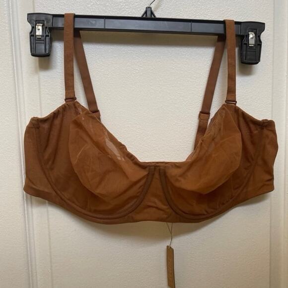 Skims bronze underwire sheer bra 42DD New with tags - Picture 9 of 10